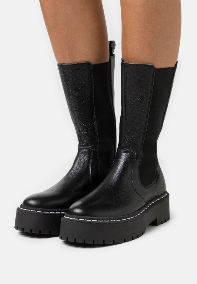 Bottes à Plateforme Gabor Noir | Exclusif